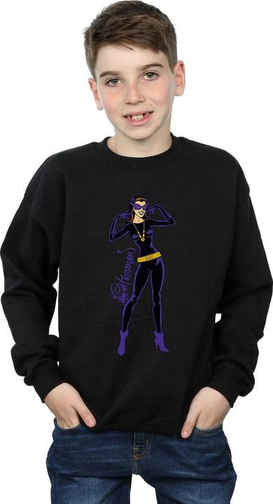 Immagine prodotto Catwoman Happy Pose Felpa Ragazzi (152, 158)