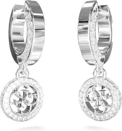 Produktbild Guess Stylish steel earrings with zircons 4G Crush JUBE04165JWRHT/U (Edelstahl)