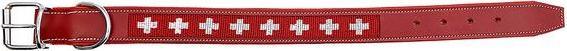 Actual product image Colly Leather collar with Swiss cross beaded, 50cm/3cm (3.5, 50, Dog, General)