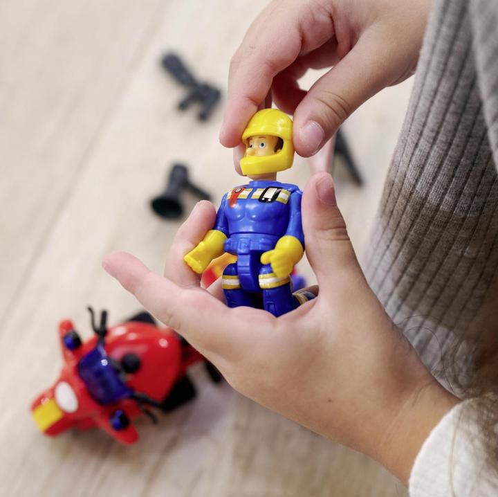 Actual product image Simba Sam fire brigade motorbike with figure