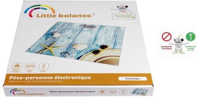 Actual product image Little Balance Coquillages Square Electronic Personal Scale (180 kg)
