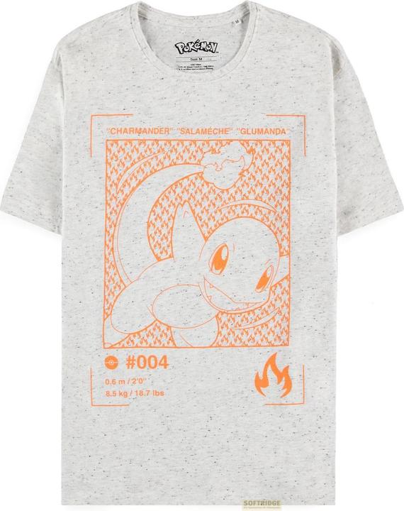 Pokémon Neppy Charmander Men's Short Sleeved Tshirt