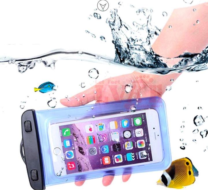 Productafbeelding Hurtel PVC waterdichte armband telefoonhoes - oranje