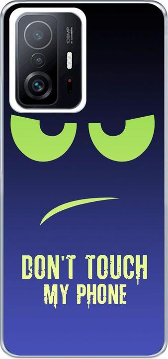 Dont Touch My Phone Grün Blau