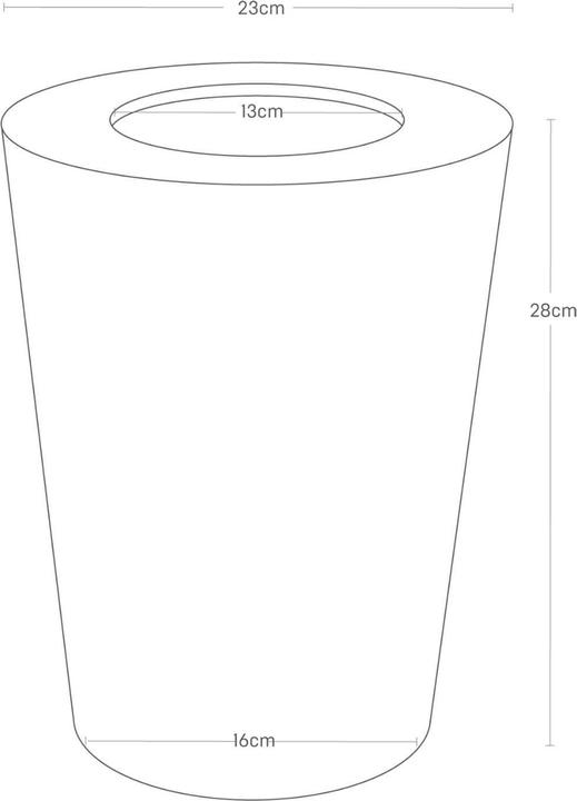 Actual product image Yamazaki - Trash Can Round - Rin - brown (1300 l)