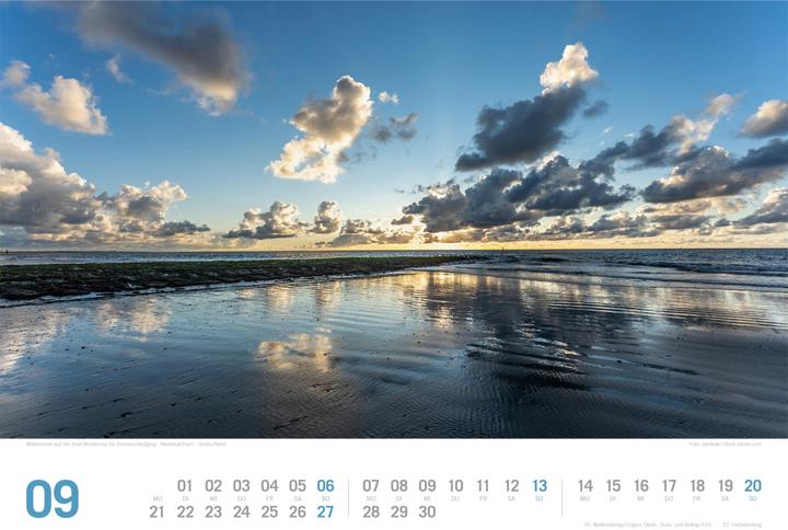 Actual product image Nordsee - von Ostfriesland bis nach Sylt - ReiseLust Kalender 2026 (45 x 33 cm, Hardcover, German)