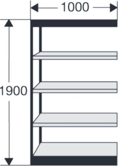 Actual product image kaiserkraft Office shelf system, without rear panel