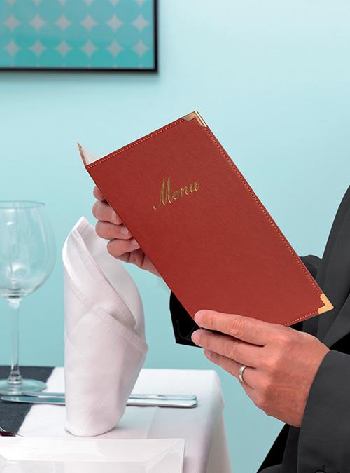 Immagine prodotto Securit Cartella menu CLASSIC, A5, rosso vino (A5, 1 x)