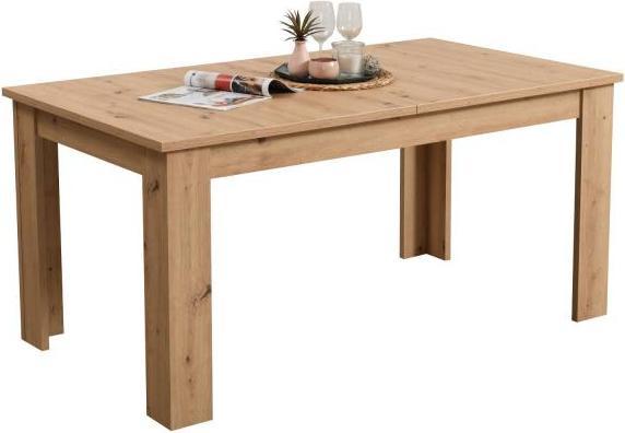 Actual product image Homestyle4u Extendable dining table (160.5 x 90.5 x 76.5 cm)
