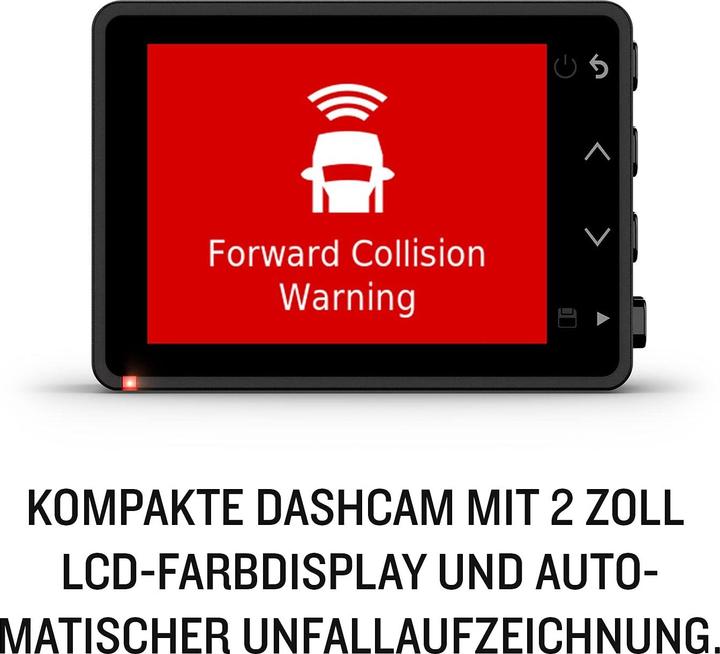 Image du produit Garmin Dash Cam 67W (Bluetooth, Accéléromètre, Récepteur GPS, Indicateur intégré, WQHD)