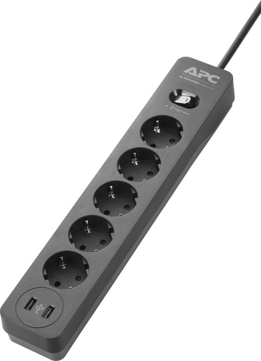 APC PME5U2B-GR Protection de tension 5 sorties AC 230 V noir 1,52 m (5 x, CEE 7/3, 1.52 m)