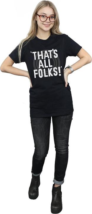 Produktbild Looney Tunes That's All Folks Text TShirt (M)