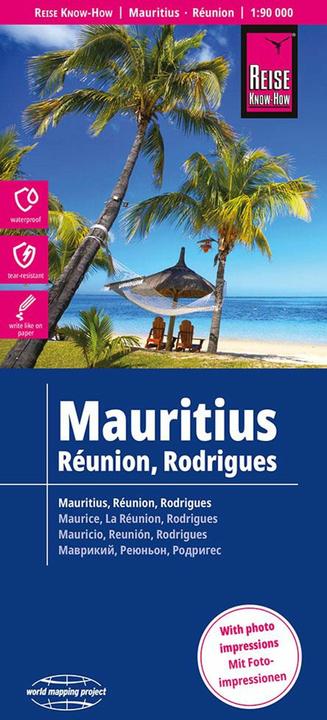Actual product image Map Mauritius, Réunion, Rodrigues (1:90.000)