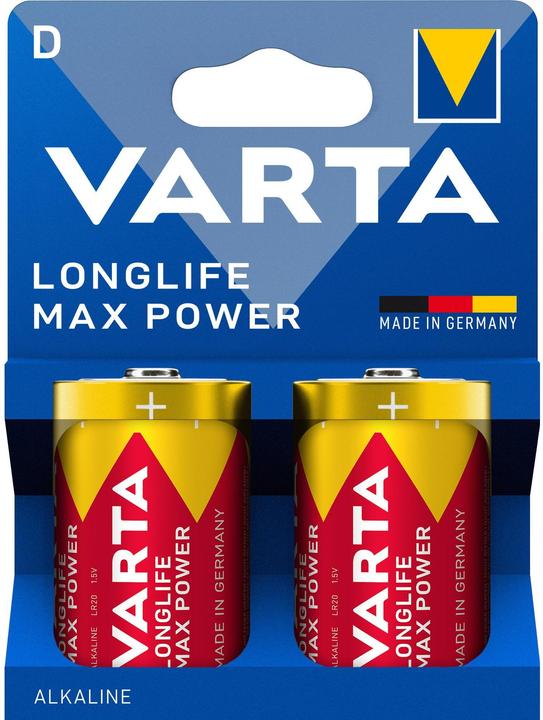 Varta Longlife Max Power D 2er Bli (2 Stk., D, 16500 mAh)