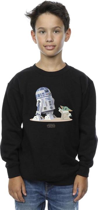 Produktbild Star Wars The Mandalorian R2D2 And Grogu Sweatshirt Jungen (104)