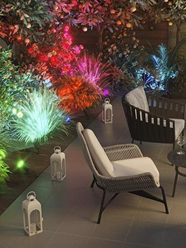 Productafbeelding Hama WLAN tuinlamp incl. grondspies, waterdicht, gekleurd, dimbaar (450 lm, IP65)
