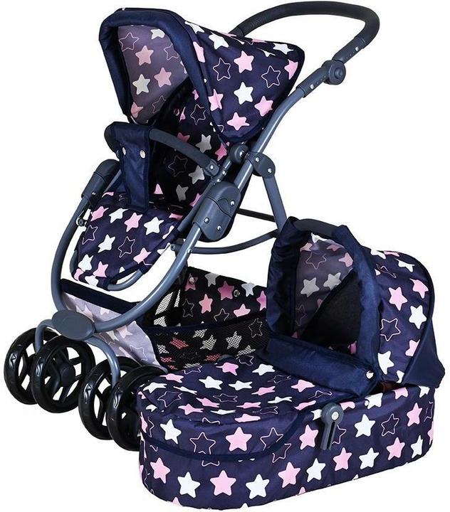Knorrtoys Puppenwagen Coco - "star blue pink"
