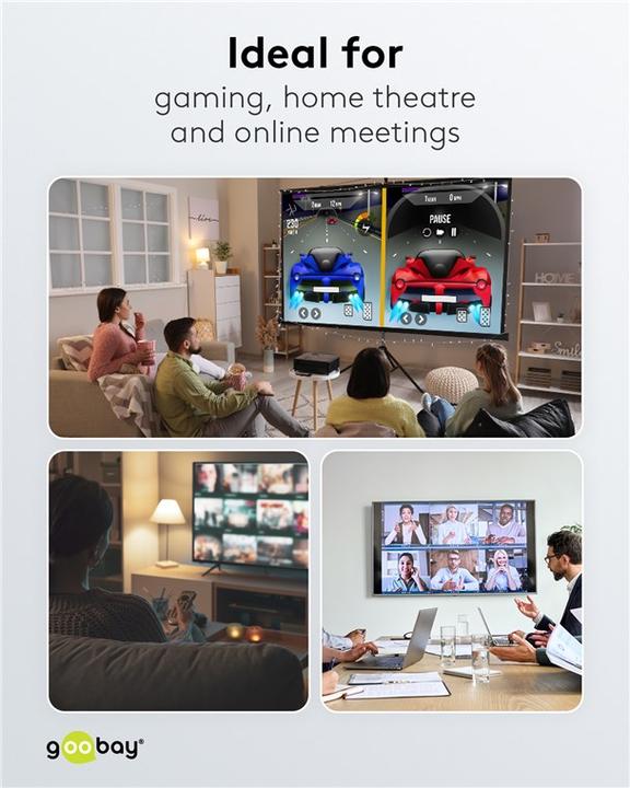 Image du produit Goobay Boîtier de commutation HDMI 3 vers 1 4K @ 30 Hz
