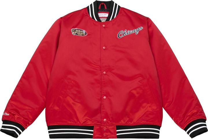 Mitchell & Ness NBA Chicago Bulls Heavyweight Satin Jacke Herren (S)