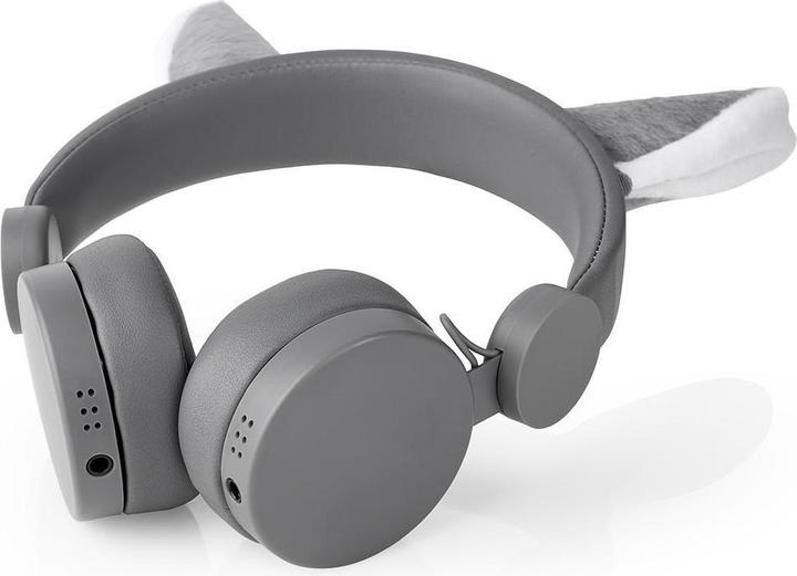 Immagine prodotto Nedis Cuffie on-ear con cavo Cuffie on-ear con cavo da 3,5 mm Lunghezza cavo: 1,20 m 85 dB Grigio Grigio (Cablato)