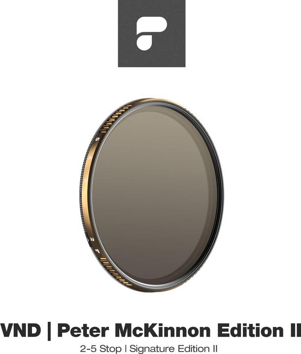 Image du produit PolarPro 2-5 Stop Variable Peter McKinnon Signature Edition II (95 mm, Filtre gris neutre)