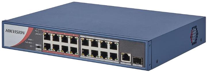 Produktbild Hikvision DS-3E0318P-E/M(B) Netzwerk-Switch Unmanaged Fast Ethernet (10/100) Power over Ethernet (PoE) (18 Ports)