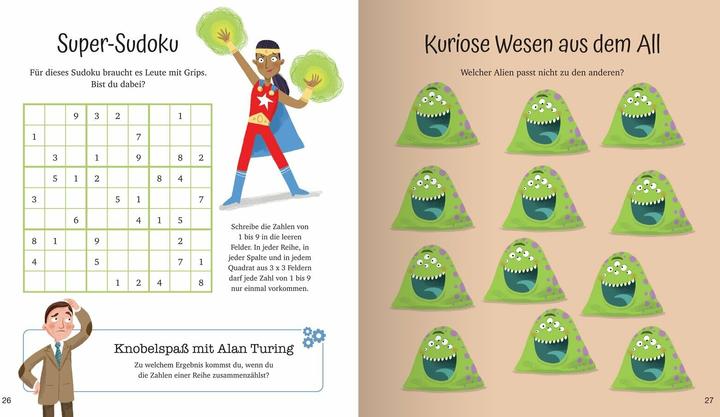 Produktbild Mein MINT-Spass-Buch: Knifflige Logikrätsel für Kinder (Deutsch, Dagmar Brenneisen, Gareth Conway, William Potter, 2022)