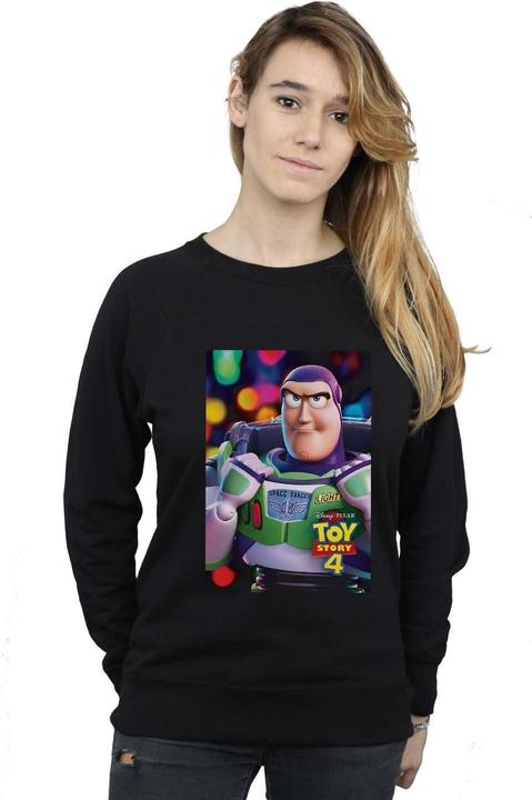 Actual product image Disney Womens/Ladies Toy Story 4 Buzz Lightyear Poster Sweatshirt (M)