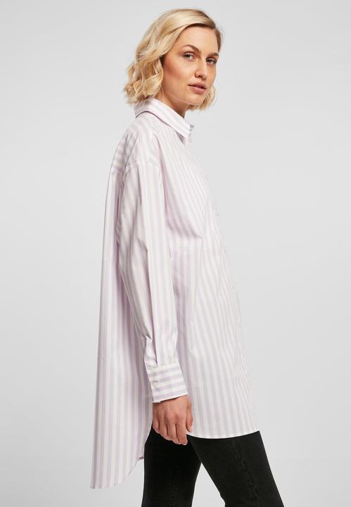 Actual product image Urban Classics Ladies Oversized Stripe Shirt - 17916 (M)
