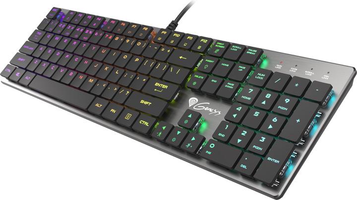 Actual product image Genesis Thor 420 RGB Keyboard USB AZERTY US English (US, Cable)