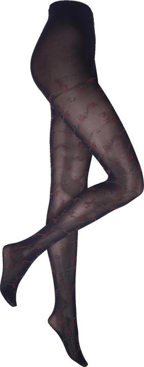 Actual product image Levee Floral 60 tights, colour 399 black, size 40-42 (60 DEN, 40 - 42)