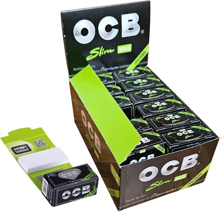Immagine prodotto OCB rotoli neri Slim con scatola filtro