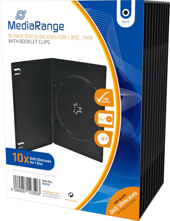 Actual product image MediaRange DVD replacement sleeves Slimbox, for 1 DVD media