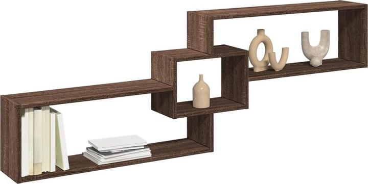 Productafbeelding VidaXL Eiken wandmeubel (158 x 18 x 53 cm)