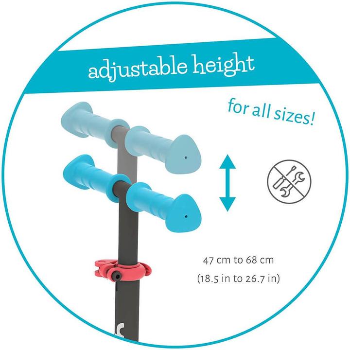 Actual product image Chillafish Scotti GLOW 3-wheel scooter with brake and LED lights