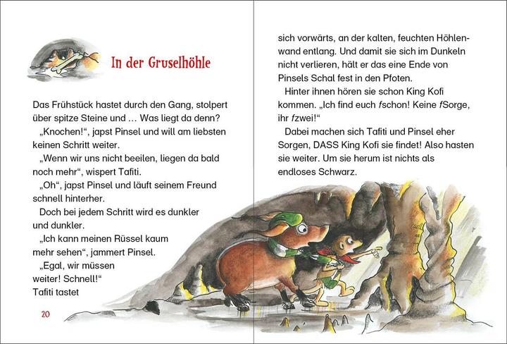Immagine prodotto Tafiti und die Geisterhöhle (Tedesco, Julia Boehme, Julia Ginsbach, Loewe Prima lettura autonoma, Tafiti, 2020)