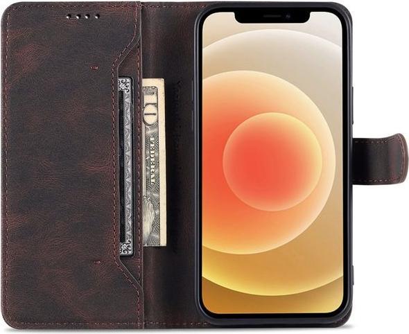 Produktbild MU Classic Retro Leder Bookcover Hülle (Apple iPhone 14 Plus)