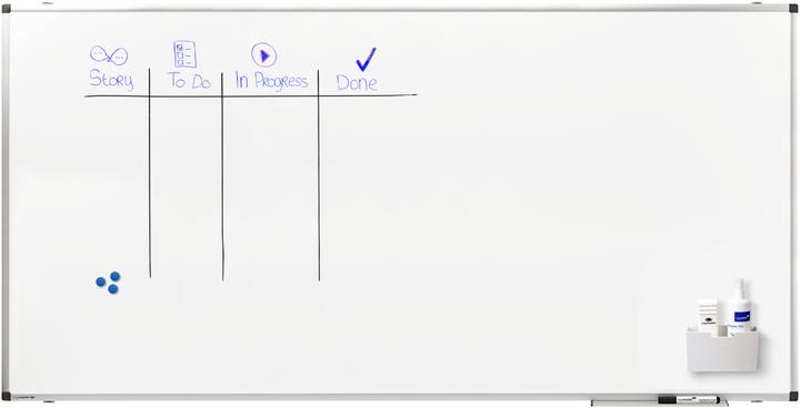 Actual product image Legamaster Magnetic whiteboard Premium 90 cm x 180 cm (90 x 180 cm)