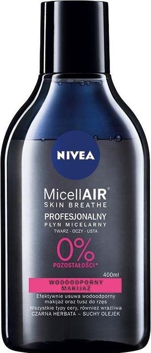 Immagine prodotto NIVEA Micellair Skin Breathe Professional Micellar Liquid - Makeup Waterproof 400Ml (Struccante, 400 ml)