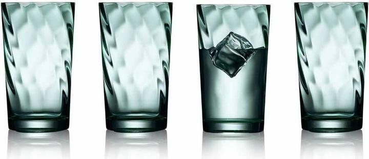 Lyngby 40 cl - Glas - Grøn (4.50 dl, 4 x, Longdrinkgläser)