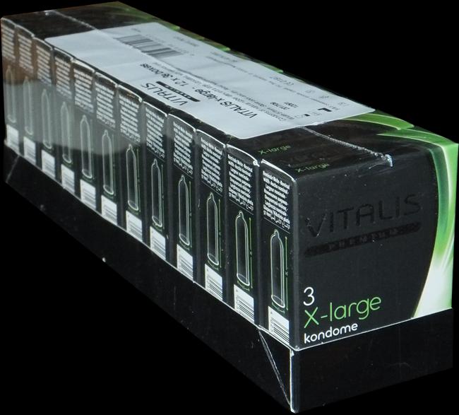 Actual product image Vitalis PREMIUM "X-Large" 12x3 extra long condoms with a little more girth, economy pack (36 pcs.)