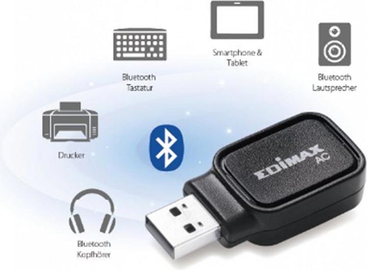 Produktbild edimax EW-7611UCB: AC600 & BT USB-Adapter (USB 2.0)