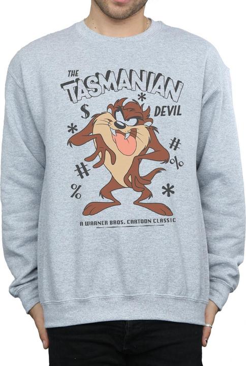 Immagine prodotto Looney Tunes Felpa Diavolo della Tasmania Vintage Uomo (L)