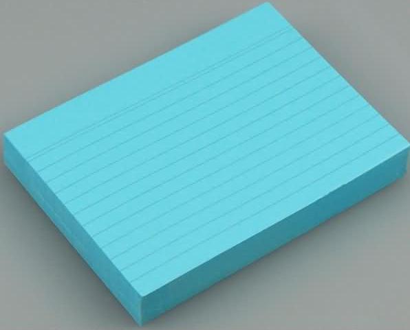 Actual product image Staufen Index cards A6/100 blue lined (A6, 180 g/m², 100 x)