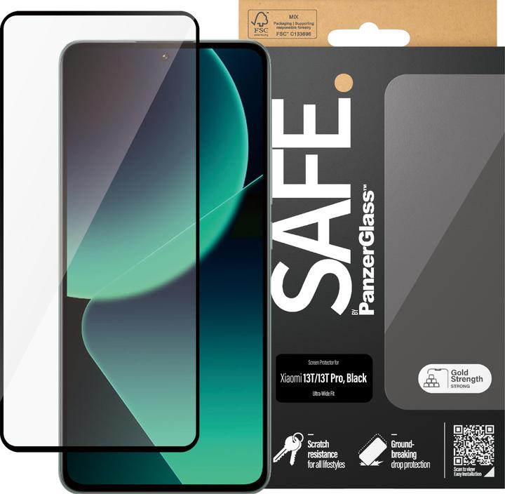 Actual product image PanzerGlass SAFE. by ® Screen Protector Xiaomi 13T | 13T Pro | Ultra-Wide Fit (1 Piece, Xiaomi 13 Pro, Xiaomi 13)
