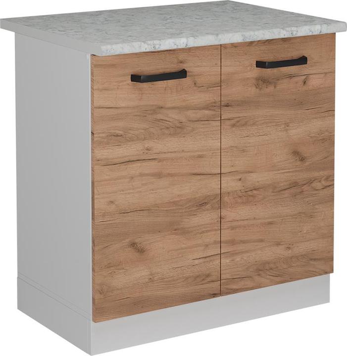 Immagine prodotto Vicco Base cucina R-Line, Goldkraft rovere/bianco, 80 cm AP marmo