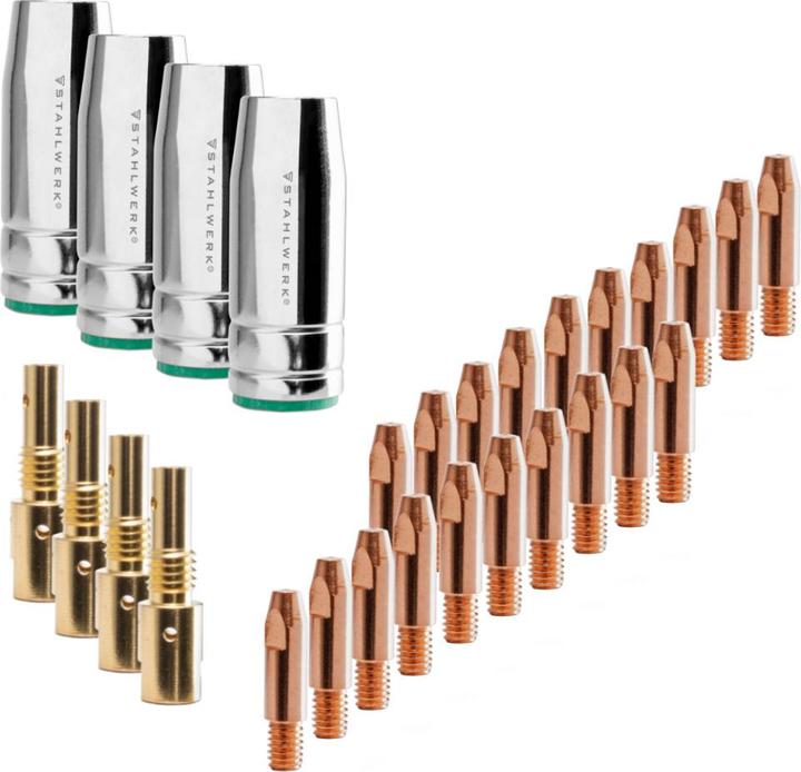 Produktbild Stahlwerk Verschleissteile MIG MAG 28 Teile für Schweissbrenner 25AK/MB25
