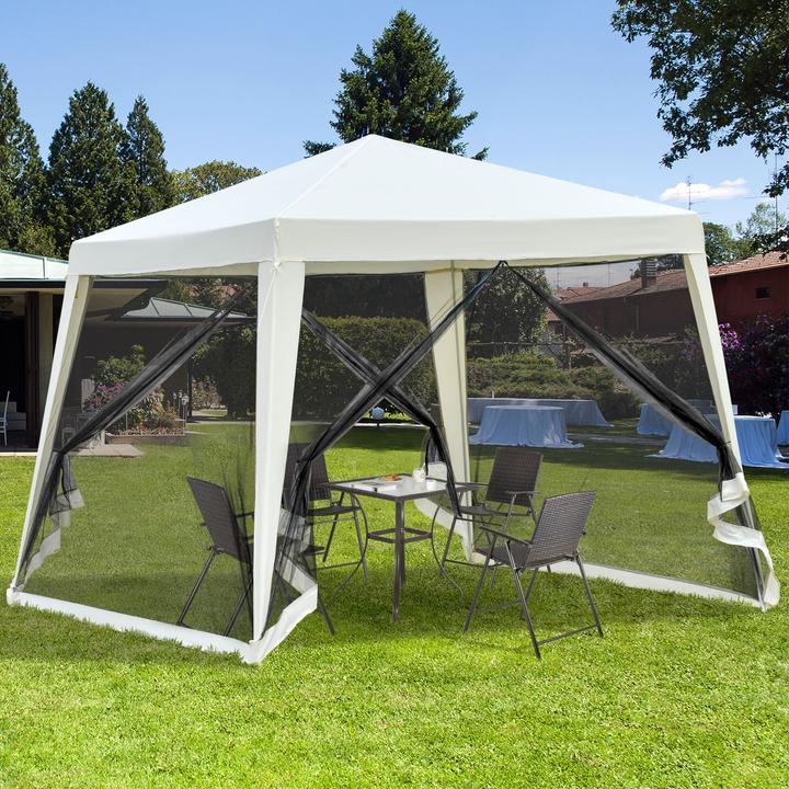 Immagine prodotto Outsunny Padiglione con zanzariera (300 cm, 300 cm)