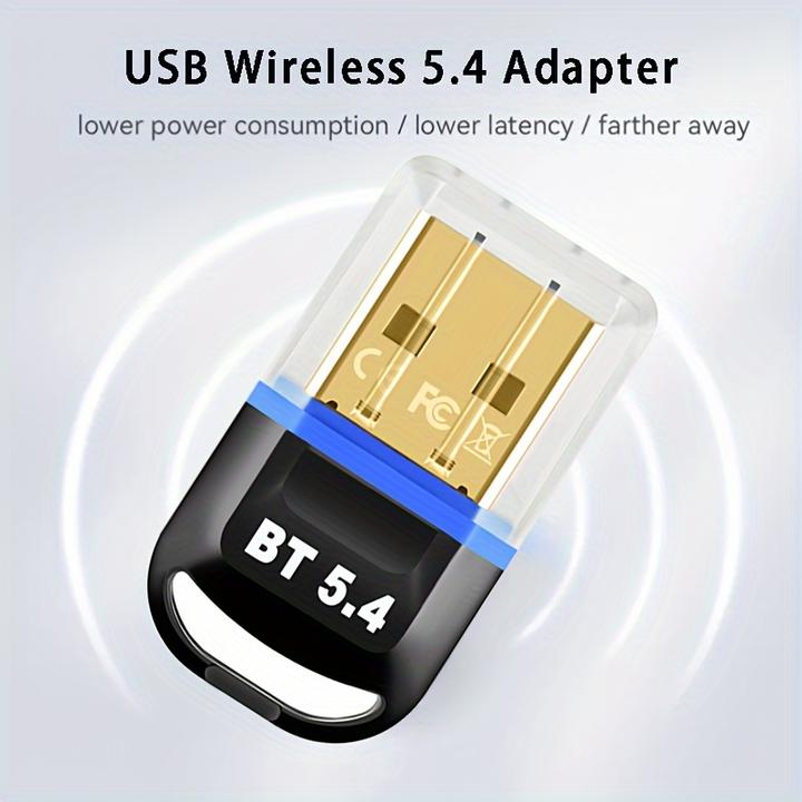 Actual product image PhoneLook Bluetooth 5.4 USB Wireless Adapter für Computer (Headset, Tastatur, Maus, andere) Plug and Play