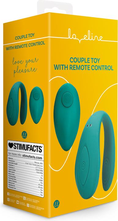 Actual product image Shots Couple Toy with Remote Control - Bimini Blue